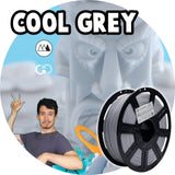 Cool Grey by Devin Montes: High Temp 235° C - 290° C Virgin PET-G (*Eject Your ABS*)