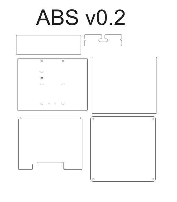 Voron 0 ABS or ACM Panels
