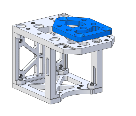 RRVC4 CNC Tool Head - Adapter - Hextrudort_LGX