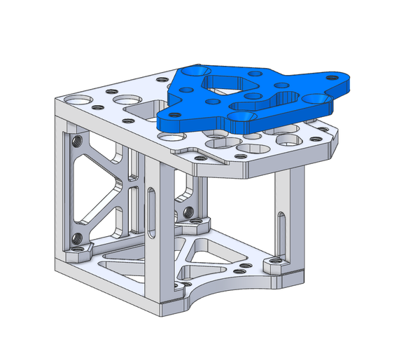 RRVC4 CNC Tool Head - Adapter - SherpaMini_Hextrudort_LGX