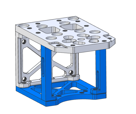 RRVC4 CNC Tool Head - Core Bottom Plate and Uprights