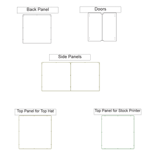 SV08 Clear Acrylic Panels - Full Set