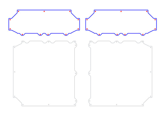 RatRig 3.1 V2 - Split Side Panels - Upper Panel