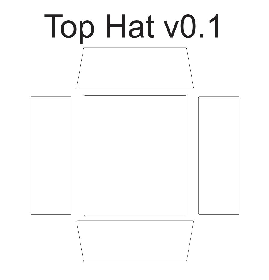 Voron 0 Top Hat - Acrylic Panels – MandalaRoseWorks